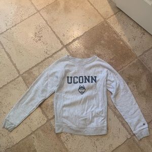 Light gray UConn crewneck